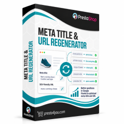 Product meta title & URL regenerator