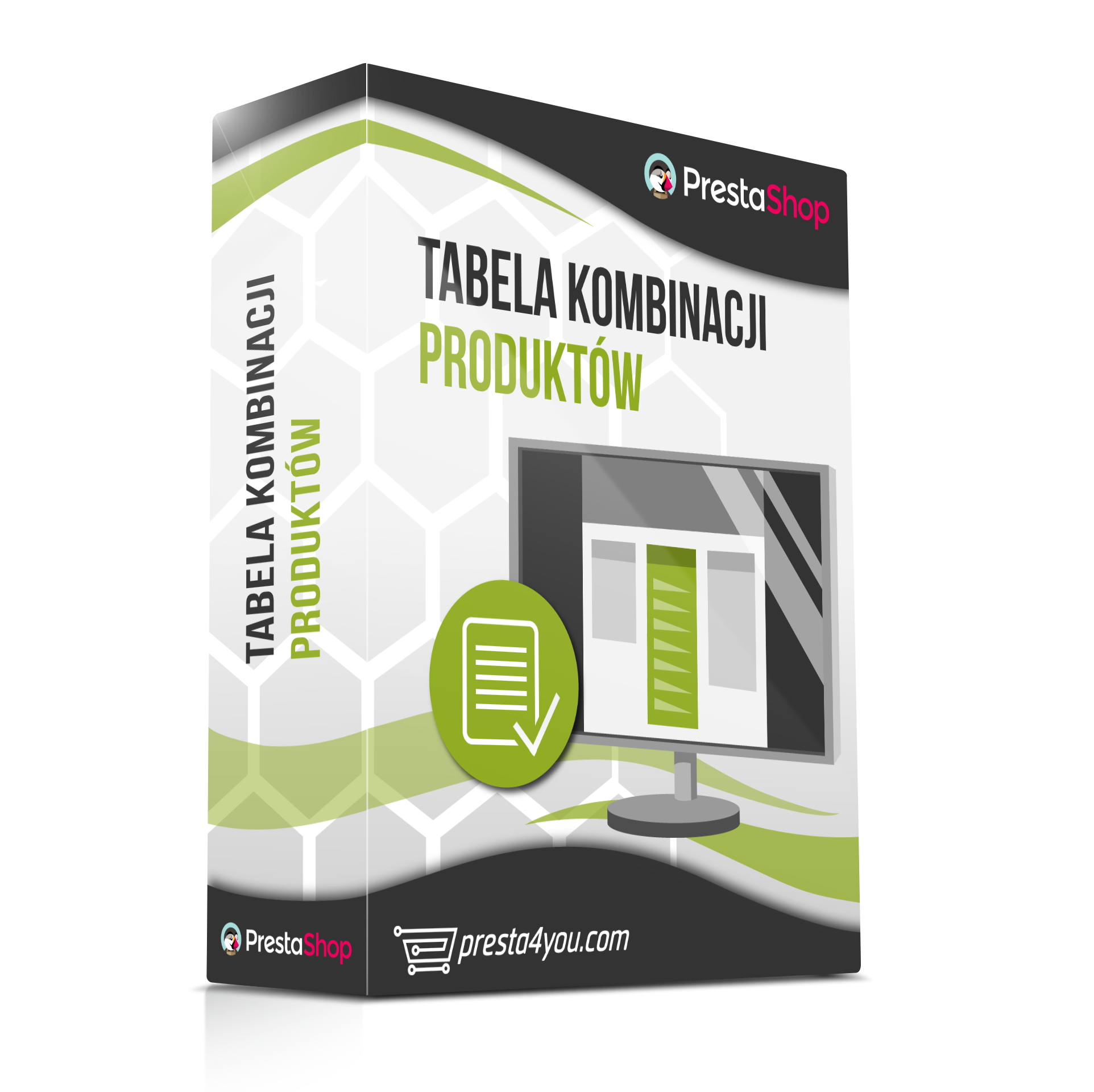Moduł Tabela kombinacji produktów PrestaShop