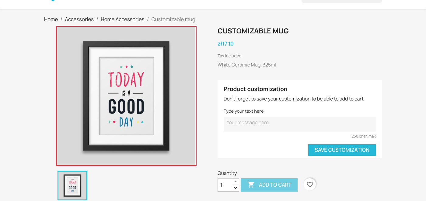 Page produit — anglais